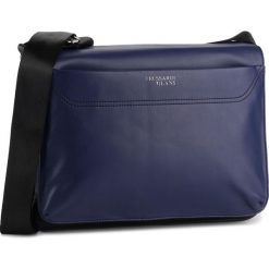 Torba na laptopa TRUSSARDI JEANS - Business City 71B00168 K303. Niebieskie torby męskie skórzane Trussardi Jeans, bez wzorów, z jeansu. W wyprzedaży za 329,00 zł.
