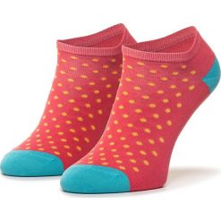 Skarpety Niskie Damskie FREAKERS - SGRO-REB Czerwony Kolorowy. Czerwone skarpetki damskie Freakers, bez wzorów, z elastanu. Za 14,99 zł.