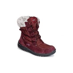 Śniegowce Kangaroos CUPY. Czerwone kozaki damskie KangaROOS, bez obcasa, bez zapięcia. Za 144,50 zł.