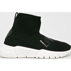 Love Moschino - Buty. Czarne buty sportowe damskie Love Moschino, bez wzorów, ze skóry, sportowe. W wyprzedaży za 629,90 zł.