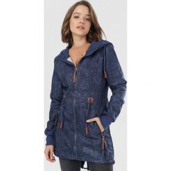 Granatowa Bluza Qyrsya. Niebieskie bluzy damskie Born2be, s, bez wzorów, bez rękawów, bez kaptura. Za 99,99 zł.