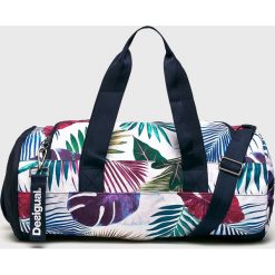 Desigual Sport - Torba. Niebieskie torebki damskie sportowe marki Desigual Sport, w paski, z poliesteru, sportowe, na ramię. Za 279,90 zł.