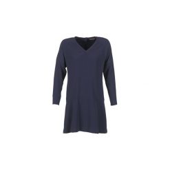 Sukienki krótkie Tommy Hilfiger GRETA. Niebieskie sukienki mini marki TOMMY HILFIGER, z krótkim rękawem. Za 663,20 zł.