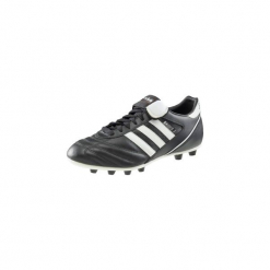 Buty do piłki nożnej Kaiser Liga FG. Czarne bez kategorii marki Adidas, ze skóry, do piłki nożnej. Za 299,99 zł.