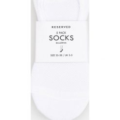 Kapcie damskie: 5 pack balerinek – Biały