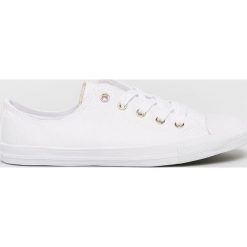 Converse - Trampki. Białe trampki i tenisówki damskie Converse, bez wzorów, z materiału, bez zapięcia. W wyprzedaży za 199,90 zł.