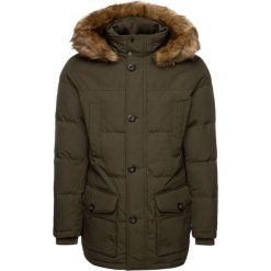 Kurtka puchowa TOMMY HILFIGER C-Senna MW0MW12160. Zielone kurtki męskie TOMMY HILFIGER, xl, bez wzorów, z puchu, bez kaptura. W wyprzedaży za 899,00 zł.