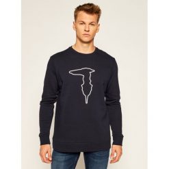 Bluza Trussardi Jeans 52F00147. Czarne bluzy męskie Trussardi Jeans, xl, bez wzorów, z jeansu, bez kołnierzyka, bez rękawów, bez kaptura. Za 399,00 zł.