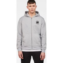 G-Star Raw - Bluza. Niebieskie bluzy męskie G-Star RAW, s, bez wzorów, z bawełny, retro, z kapturem, bez rękawów, z kapturem. W wyprzedaży za 269,90 zł.
