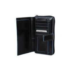 Portfele damskie: Portfele Piquadro NERO PORTA FOGLIO DONNA