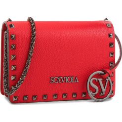 Torebka SCA'VIOLA - T-23 Red. Czerwone torebki klasyczne damskie Sca'viola, bez wzorów, ze skóry, wizytowe, bez dodatków. W wyprzedaży za 259,00 zł.