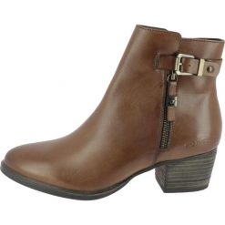 Tom Tailor Botki damskie 7999402 40 brązowe. Pomarańczowe botki damskie Tom Tailor, eleganckie, bez obcasa, bez zapięcia. Za 439,00 zł.