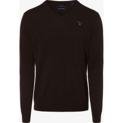 Gant - Sweter męski, brązowy. Pomarańczowe swetry męskie GANT, xxl, z wełny, eleganckie. Za 449,95 zł.