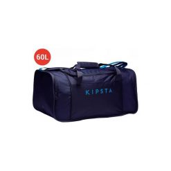 Torba sportowa Kipocket 60 Litrów. Niebieskie torby męskie sportowe marki KIPSTA, z poliesteru, sportowe, małe. Za 49,99 zł.