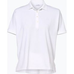 Lacoste - Damska koszulka polo, biały. Białe koszulki damskie Lacoste, bez wzorów, polo, bez rękawów. Za 499,95 zł.