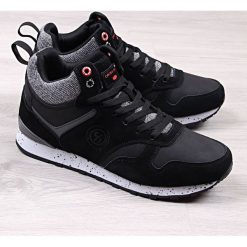 Buty sportowe męskie czarne Cross Jeans. Czarne buty sportowe męskie Cross Jeans, z jeansu, bez zapięcia. Za 143,99 zł.
