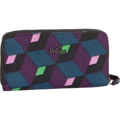 Portfel "Alia" w kolorze granatowo-fioletowym - 19 x 10 x 2 cm. Niebieskie portfele damskie marki Kipling, z materiału. W wyprzedaży za 113,95 zł.