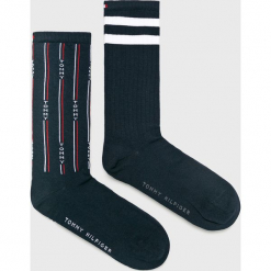 Tommy Hilfiger - Skarpetki (2-pack). Szare skarpetki damskie TOMMY HILFIGER, z bawełny. Za 49,90 zł.