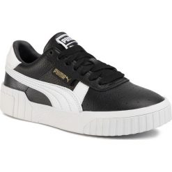 Sneakersy PUMA - Cali Wn's 369155 18 Puma Black/Puma White. Czarne półbuty damskie Puma, na co dzień, bez wzorów, ze skóry ekologicznej, bez obcasa, na płaskiej podeszwie, bez zapięcia. Za 399,99 zł.