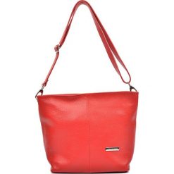 Torebki klasyczne damskie: Skórzana torebka w kolorze czewonym – (S)26 x (W)36 x (G)14 cm