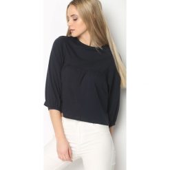 Granatowa Bluzka Strangeness. Niebieskie bez kategorii marki Born2be, xl, z długim rękawem. Za 39,99 zł.
