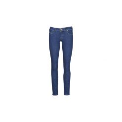 Jeansy slim fit Diesel SLANDY LOW. Niebieskie jeansy damskie Diesel, bez wzorów, z jeansu. Za 619,00 zł.