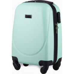 Mała walizka podróżna na kółkach (bagaż podręczny) SOLIER STL310 XS ABS jasnozielona - XS \ jasny zielony. Zielone walizki Solier, bez wzorów, z gumy. Za 119,00 zł.