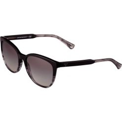Emporio Armani Okulary przeciwsłoneczne black/striped grey. Czarne okulary przeciwsłoneczne damskie lenonki Emporio Armani. Za 509,00 zł.