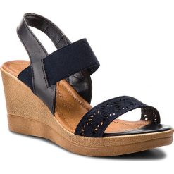 Sandały LASOCKI - 2066-05 Granatowy. Niebieskie klapki damskie Lasocki, bez wzorów, ze skóry, bez obcasa, na obcasie. Za 149,99 zł.