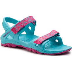 Sandały MERRELL - Ml-Hydro Drift MK161234 Blue/Pink. Niebieskie sandały dziewczęce Merrell, z tworzywa sztucznego, bez zapięcia. Za 169,00 zł.