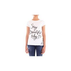 T-shirty z krótkim rękawem Fracomina FR19SP316. Białe t-shirty damskie Fracomina, l, bez wzorów, bez kołnierzyka. Za 203,03 zł.