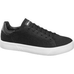 Sneakersy damskie Skechers czarne. Czarne sneakersy damskie Skechers, z materiału. Za 99,00 zł.