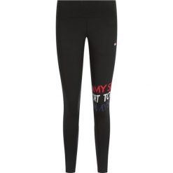 Legginsy Tommy Sport S10S100376. Czarne spodnie damskie Tommy Sport, s, z elastanu. W wyprzedaży za 189,00 zł.