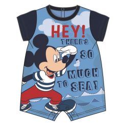 Disney By Arnetta Ubranko Chłopięce Mickey Mouse 56 Niebieskie. Niebieskie kombinezony niemowlęce Disney By Arnetta, z motywem z bajki, z materiału, eleganckie, bez rękawów, bez kaptura. Za 39,00 zł.