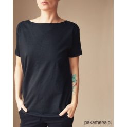 Czarna dwustronna bluzka S-XL. Czarne bluzki damskie Pakamera, s, bez wzorów, z bawełny, bez kołnierzyka, bez rękawów. Za 65,00 zł.