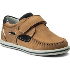 Mokasyny MIDO - 337 Camel. Pomarańczowe mokasyny dziewczęce marki Mido, na rzepy. W wyprzedaży za 169,00 zł.