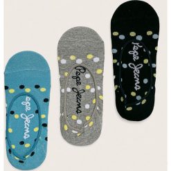 Pepe Jeans - Skarpetki Vania (3-pack). Niebieskie skarpetki damskie Pepe Jeans, bez wzorów, z elastanu. Za 69,90 zł.