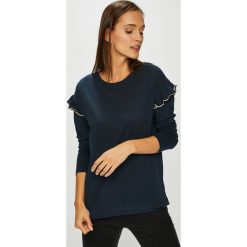 Tommy Hilfiger - Bluzka. Niebieskie bluzki damskie TOMMY HILFIGER, s, bez wzorów, z bawełny, z okrągłym kołnierzem, bez rękawów. W wyprzedaży za 199,90 zł.