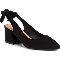 Sandały DEEZEE - DF82574 Black. Czarne klapki damskie DeeZee, bez wzorów, ze skóry ekologicznej, bez obcasa, na obcasie. Za 89,99 zł.