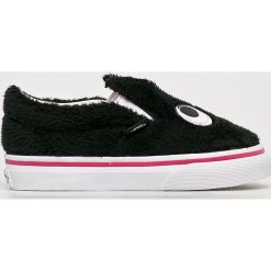 Vans - Tenisówki dziecięce. Czarne trampki dziewczęce Vans, z gumy. W wyprzedaży za 89,90 zł.