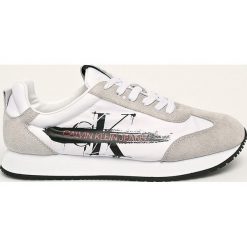 Calvin Klein Jeans - Buty. Białe sneakersy męskie Calvin Klein Jeans, z jeansu, bez zapięcia. Za 449,90 zł.