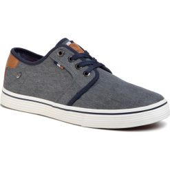 Tenisówki WRANGLER - Odyssey Derby WM01040A Navy 016. Szare półbuty męskie Wrangler, bez wzorów, z gumy, eleganckie, bez zapięcia. Za 199,00 zł.
