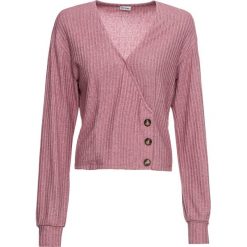 Shirt z guzikami bonprix dymny różowy. Różowe koszulki damskie bonprix, bez wzorów, bez kołnierzyka, z krótkim rękawem. Za 44,99 zł.