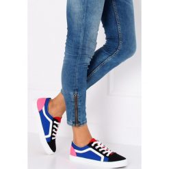 Trampki damskie wielokolorowe BL156 BLACK. Czarne trampki i tenisówki damskie obuwie damskie, z tkaniny. Za 55,59 zł.
