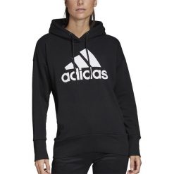ADIDAS BADGE OF SPORT LONG HOODIE > FM1044. Bluzy sportowe damskie Adidas, s, bez wzorów, z bawełny, bez rękawów, długie, z kapturem. Za 229,99 zł.