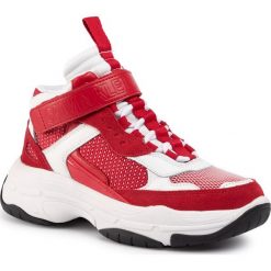 Sneakersy CALVIN KLEIN JEANS - Missie B4R0824 White/Red. Czerwone półbuty damskie Calvin Klein Jeans, z jeansu. W wyprzedaży za 439,00 zł.