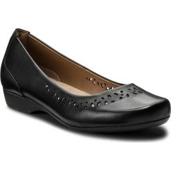 Creepersy damskie: Półbuty CLARKS - Blanche Garryn 261243814 Black Leather
