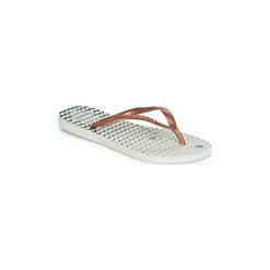 Japonki Havaianas SLIM OCEANO. Białe klapki damskie Havaianas, bez wzorów, bez obcasa. Za 89,25 zł.