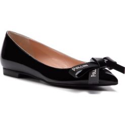 Baleriny POLLINI - SA11021C17TB0000 Vernice/Nero. Czarne baleriny damskie marki Pollini, bez wzorów, ze skóry, klasyczne, bez obcasa, na płaskiej podeszwie. Za 1169,00 zł.