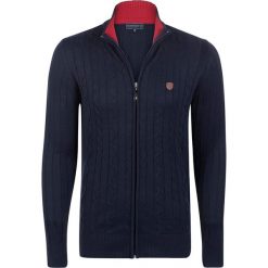Kardigan "Stance" w kolorze granatowym. Niebieskie kardigany męskie Sir Raymond Tailor, s, z aplikacjami, z dzianiny, ze stójką. W wyprzedaży za 217,95 zł.